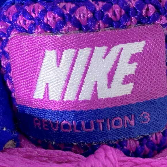 Nike Revolution 3 Purple Blue Lace Up Trainers Sneakers Runners 8 - Picture 6 of 12